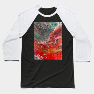 Fluid acrylic pouring Baseball T-Shirt